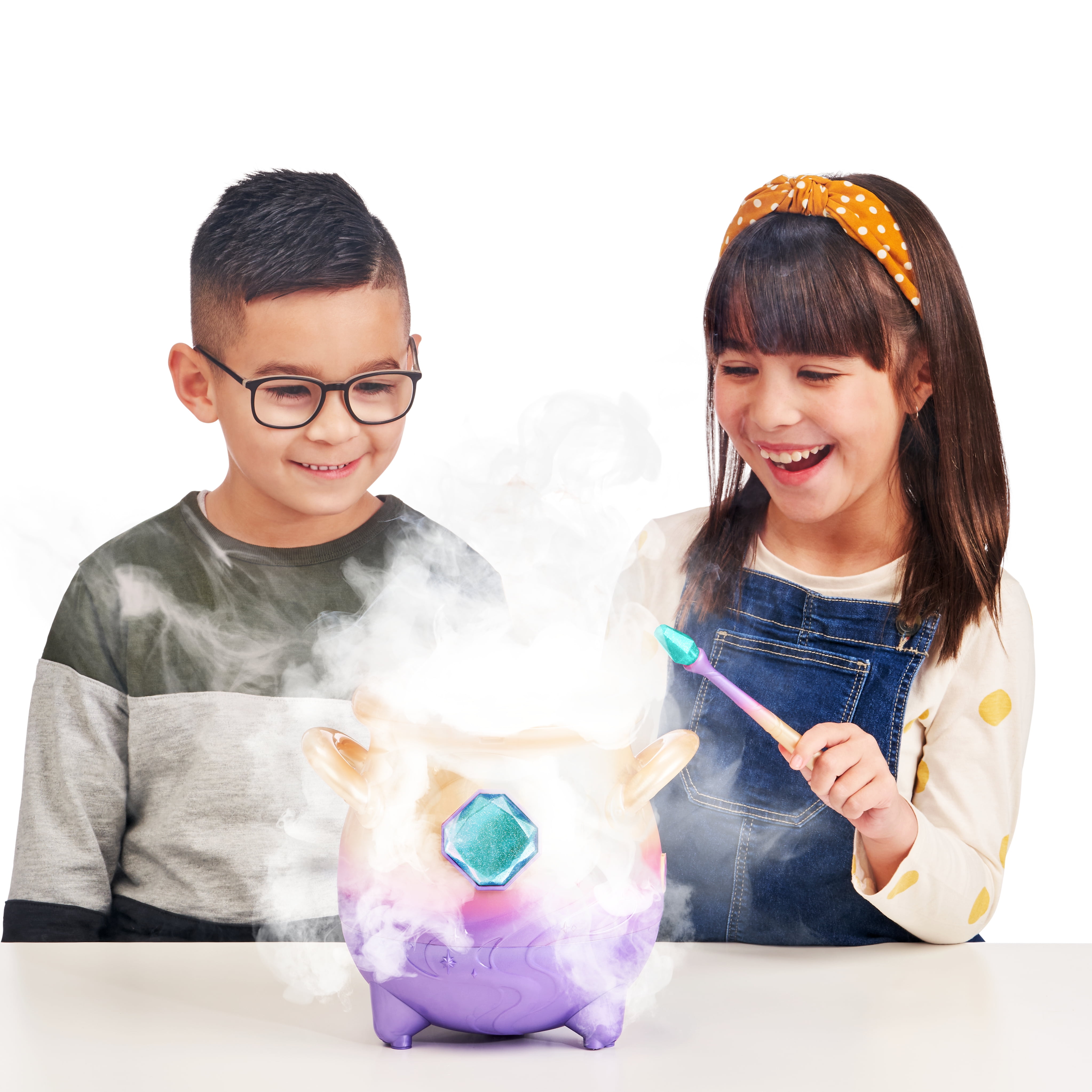 Magic Mixies Magical Misting Cauldron with Interactive 8 inch Blue Plush Toy and 50+ Sounds and Reactions, Toys for Kids, Ages 5+