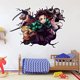 thumbnail image 1 of Adhesivo de pared con dibujos animados de Demon Slayer para decoración de habitación infantil, 1 of 1