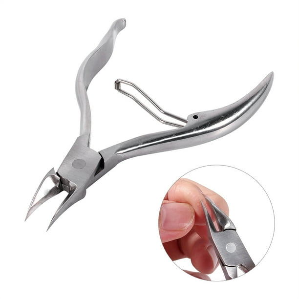 Profesional acero dedo del pie inoxidable uñas ensterbrown corta -cutícula nipper herramientas de manicura alicados para uñas de los pasteles alicados paras de los pieles hecho de
