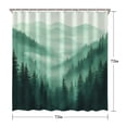 thumbnail image 4 of Misty Forest Landscape 72x72in Shower Curtain,Bathroom Decorative Shower Curtains Set with 12 Hooks,Modern Waterproof Washable Shower Curtain, 4 of 5