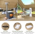 thumbnail image 2 of Ktaxon Inflatable Tent with Hand Pump for Camping, Easy Setup Air Glamping Tents, All-Weather Waterproof Blow up Camping Tent for Family, Khaki, 2 of 10