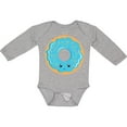 thumbnail image 3 of Inktastic Blue Donut Boys or Girls Long Sleeve Baby Bodysuit, 3 of 5