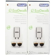DeLonghi Eco Descaling Solution 5513291781 (Pack of 2), Set of 2, White