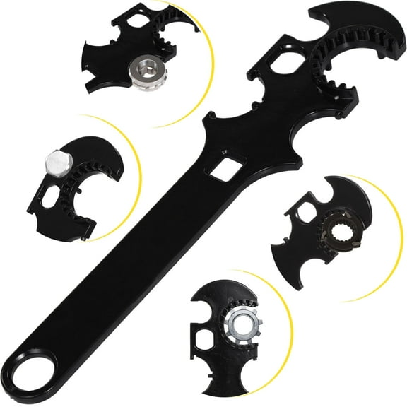 Multi-Functional Steel Wrench Extender with Tooth Design Castle Nut Wrench, Single Handle, Wrench Tool for Automotive Repair and Home Use, 11.5 in Length, 2.4 in Width