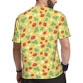 thumbnail image 2 of Wukai Floral Strawberr Print Men's Short-Sleeved Mesh T-Shirt,Quick-Dry Short Sleeve Workout T-Shirt-X-Large, 2 of 8