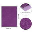 thumbnail image 2 of Uxcell Glitter Heat Transfer Vinyl Iron On Vinyl Dark Purple 12" x10" for DIY T-Shirt, Bag, Shoes, Hat 2Pcs, 2 of 6