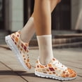 thumbnail image 3 of COEQINE Women Running Shoes White Sole Girls Sneakers Hiking Camping Air Mesh Casual Training Athletic Shoes Fall Autumn Fitness Footwear, Maple Leaf Plaid, 3 of 7