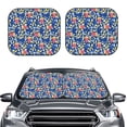 thumbnail image 2 of Haiem Cute Popcorn Car Windshield Sun Shade (2 Pieces) Foldable Windshield Sun Shade Car Accessories for Truck SUV Pickup-Large, 2 of 7