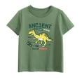 thumbnail image 1 of Hiiyo T-Shirt Graphique Dinosaure pour Garçons Manches Courtes Col Rond pour Enfants, 1 of 6