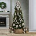 thumbnail image 5 of SUTENGDA Large Glitter Candy Cane Stripe Ribbon Christmas Tree Topper Bow and 12  Bows  13 Pieces, 5 of 5