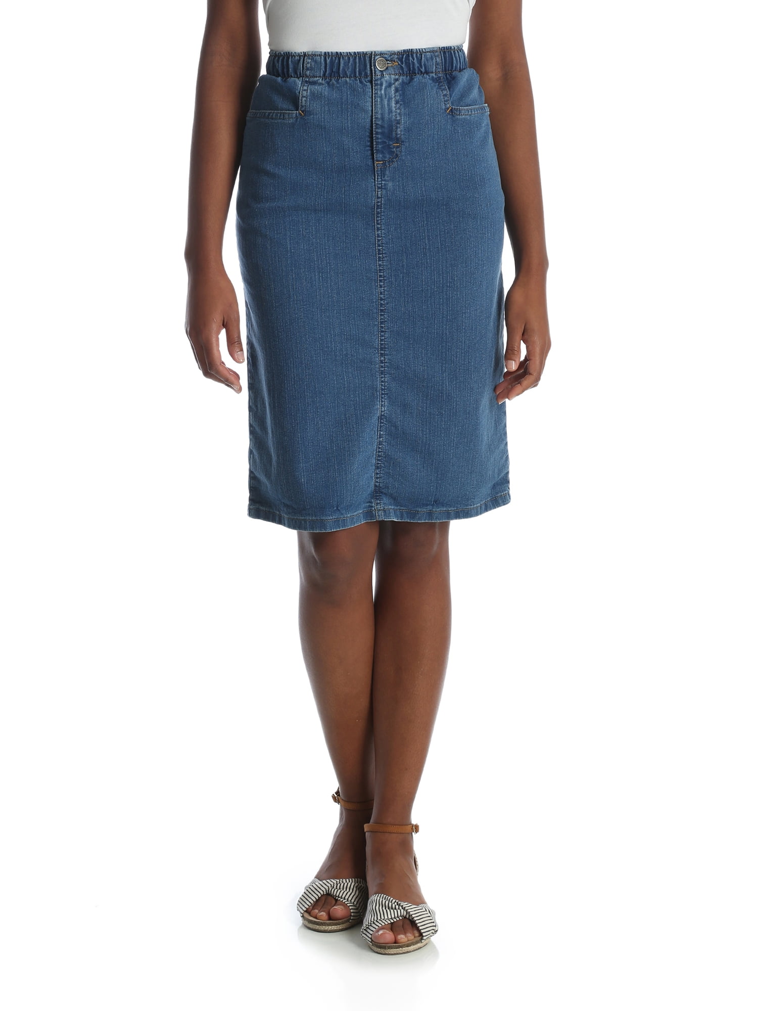 blue jean skirt walmart