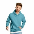 thumbnail image 2 of Men’s Hoodie Classic Red Pullover Sweatshirt Soft Fleece Adjustable Drawstring Hood Kangaroo Pocket Fall Winter Men Clothing,Size S-4XL, 2 of 5