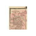 thumbnail image 3 of Historic City Map - Cedar Falls Waterloo Iowa - Andreas 1874 - 23 x 29.63 - Vintage Wall Art, 3 of 5