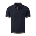 thumbnail image 2 of Qwertyu Breeze Polo Shirts for Men Beer Belly Wearbreeze Collared Textured Stretchy Quick Dry Casual Short Sleeve Golf Shirt Dark Gray XL, 2 of 6