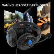 Wired Gaming Headset Earphones with Mic Microphone Stereo Bass Dinner for Sony PS4 PlayStation 4 Gamers