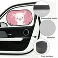thumbnail image 6 of Yuyamidu Alpaca Sun Shade for Car Window Baby 2 Pack Pink Car Window Shades for Side Window Cute Sunshade for Car Back Window Kids Backseat Sun Visor for Car SUV Truck, 6 of 7