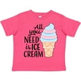 thumbnail image 3 of Inktastic All You Need is Ice Cream with Ice Cream Cone Boys or Girls Toddler T-Shirt, 3 of 5