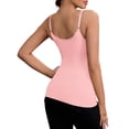 thumbnail image 3 of REFINED ATTIRE Women's Shapewear Adjustable Straps Tummy Control Camisoles No Trace Tank M Pink, 3 of 4