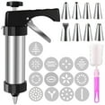 thumbnail image 3 of NUAHRHY Cookie Press Stainless Steel Cookie Maker Machine, 3 of 12
