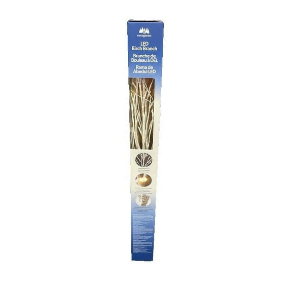 Evergreen LED Birch Branch with Batteries 39″ 2-pack