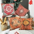thumbnail image 2 of Boho Throw Pillow Covers 18x18 Set of 4, Monaco Rug Persian Carpet Decorative Pillows Covers for Couch, Sofa Pillows Case for Living Room, Bohemia Ethnic Style Sofa Cushion Case (18x18 inch), 2 of 6