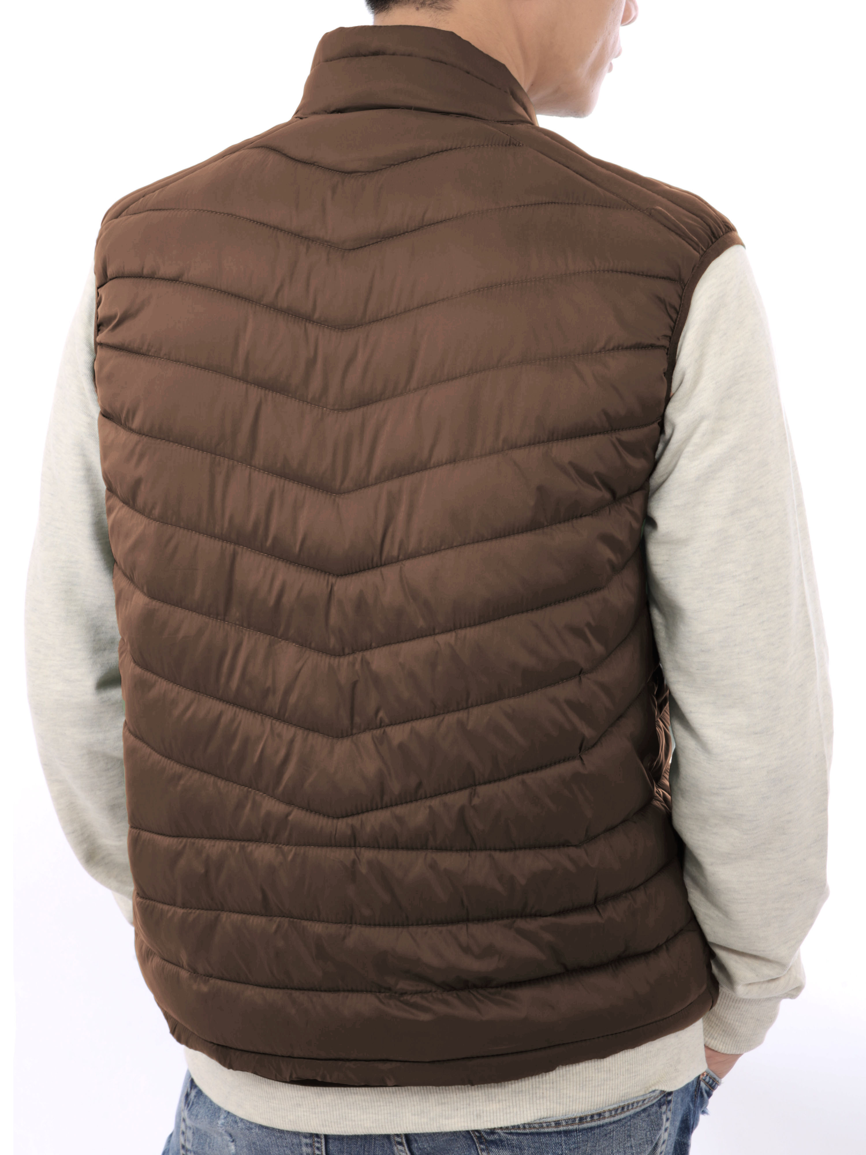 Ma Croix Mens Ultra Light Puffer Down Vest Polyester Padded Packable All Season Vest - image 2 of 8