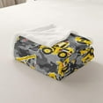 thumbnail image 5 of Kids Cartoon Excavator Fleece Throw Blanket Vehicles Truck Car Plush Blanket for Boys Child Toddler Bulldozer Crane Sherpa Blanket Construction Site Fuzzy Blanket for Sofa Bed Couch40x50 Inch, 5 of 5