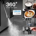 thumbnail image 5 of SECPOEDR 20Bar Espresso Machine with Hot & Rapid Cold Brew, Cappuccino Latte Machine with Milk Frother, 45oz Removable Water Tank, Touchscreen, Silver, 5 of 9