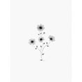 thumbnail image 3 of Straatsma, Leah 19x24 Black Modern Framed Museum Art Print Titled - Light Grey Watercolor Florals, 3 of 5
