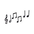 thumbnail image 1 of Pegatina de pared con espejo de moda con nota musical y personalidad creativa, 1 of 5