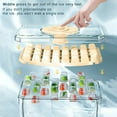 thumbnail image 6 of Refrigerator Ice Tray With Lid And Storage Box, One Click Press Ice Maker For Freezer, DIY Iced Cocktail Tea Coffee, Food Grade Plastic Ice Cube Container, Stackable Ice Tray Bin With Shovel, 6 of 8