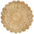 thumbnail image 1 of Tapis Rond en Jute Naturel de 8 Pieds&44; Naturel, 1 of 1