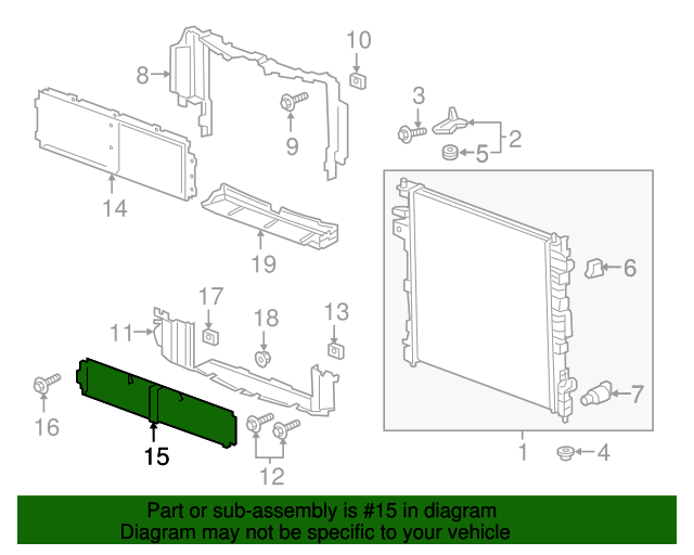 Genuine GM Shutter 84393410