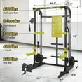 thumbnail image 6 of Danolapsi Power Cage, 2000Lbs Capacity Power Rack with Cable Crossover and Dual Independent Pulley System, Workout Cage with Storage Board, Squat Rack for Home Gym(ship in 2 boxes), 6 of 8
