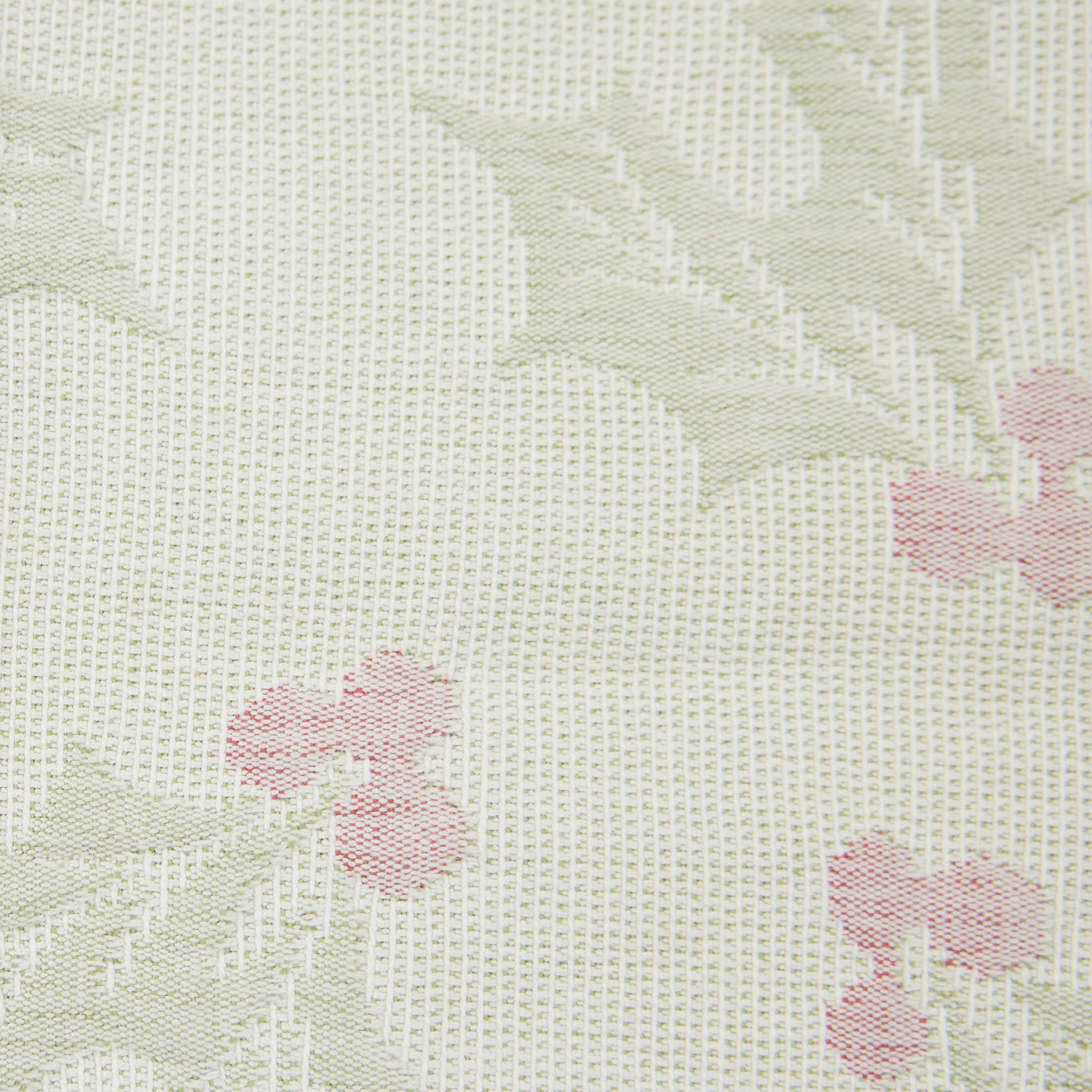 Holiday Holly Jacquard 4 Pack Table Placemat Set - 13" x 19" - 100% Cotton, Multi-Color