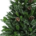 thumbnail image 3 of Northlight Full Snowy Delta Pine with Pine Cones Artificial Christmas Tree - 6.5' - Unlit, 3 of 5