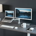 thumbnail image 3 of VIVO White Adjustable Laptop & Monitor Desk Mount Stand, Fits 1 Screen up to 32", 3 of 9
