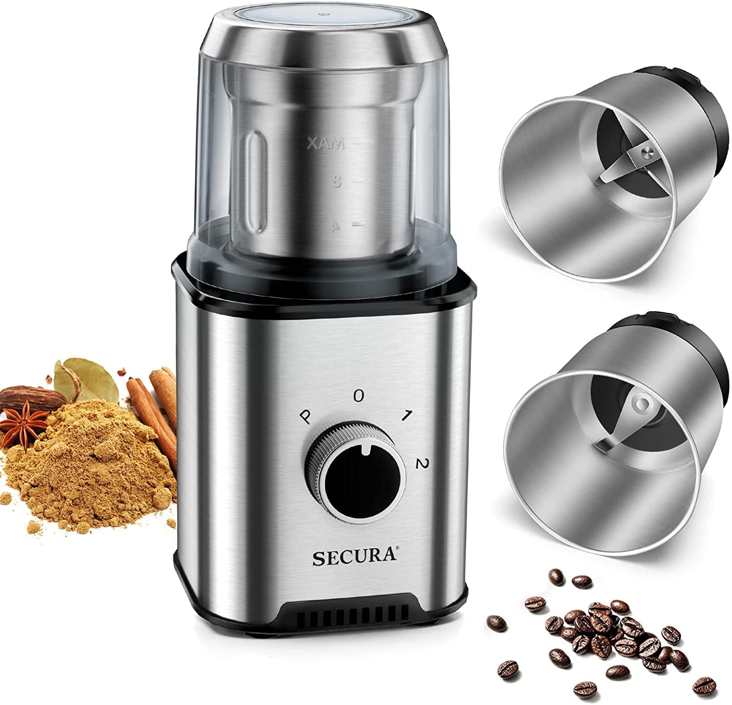 Electric BRAUN White Coffee Spice Nut Grinder Mill KSM2 150W Preowned  Works!
