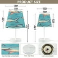 thumbnail image 3 of Cartoon Sharks with Fish Shadow Desk Lamp LED Table Nightstand Lamps with 3 Color Temperatures for Home Bedroom Living Room Decor 8x12, 3 of 8