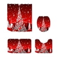 thumbnail image 3 of QualitChoice Rideaux de Noël pour Salle de Bain Ajoutent une Touche Festive à l'Espace de Bain Anti-Moisissure. Rideau de Douche Salle de Bain Seulement Rideau-180*180, 3 of 6