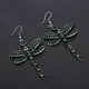 thumbnail image 1 of Pendientes de insecto con borla de diamante multicolor retro Joyas de oreja larga para mujer Wmkox8yi  sjalhkljlk4087, 1 of 8