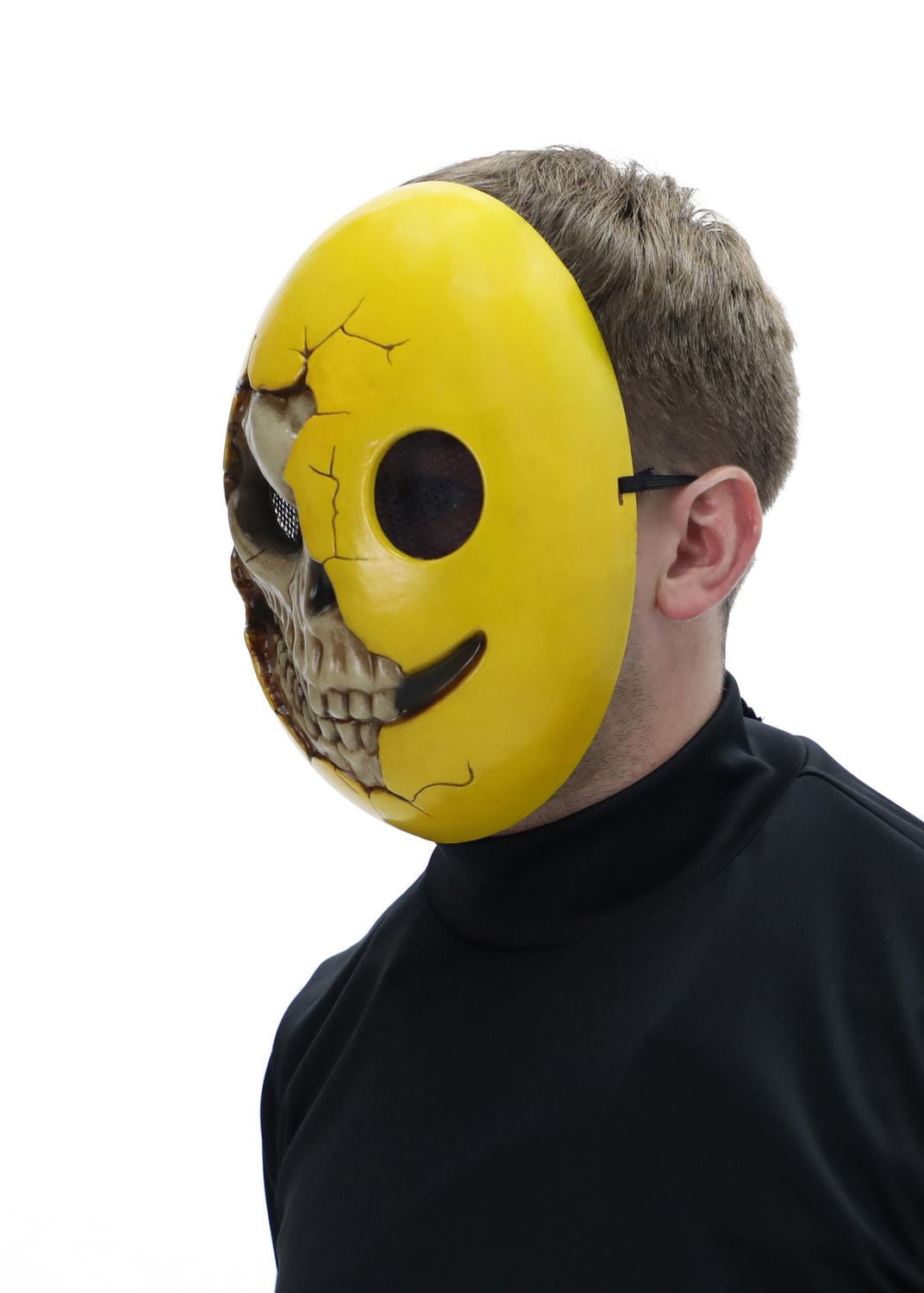 Way to Celebrate Adult Unisex Halloween Skully Smile Mask Costume Accessory