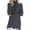 Grey, variant on Elegant High Neck Solid Knit Pullover For Cozy Everyday Sweater Without