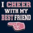 thumbnail image 5 of Wild Bobby, I Cheer With My Best Friend His/Her Couples/ Best Friends Matching Couples Hoodie, Navy, Mens L-Womens XX-Large, 5 of 5