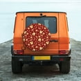 thumbnail image 6 of Naloa Golden Squirrels Holiday PVC Leather Spare Tire Wheel Cover Spare Tire Cover, for Car Truck SUV Camper Trailer Universal Fit(14-17in)-14 inch, 6 of 6