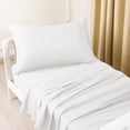 thumbnail image 4 of Lorviah Microfiber Soft Toddler Crib Sheet Set 3 Pieces, for Standard Crib Size, White, 4 of 6