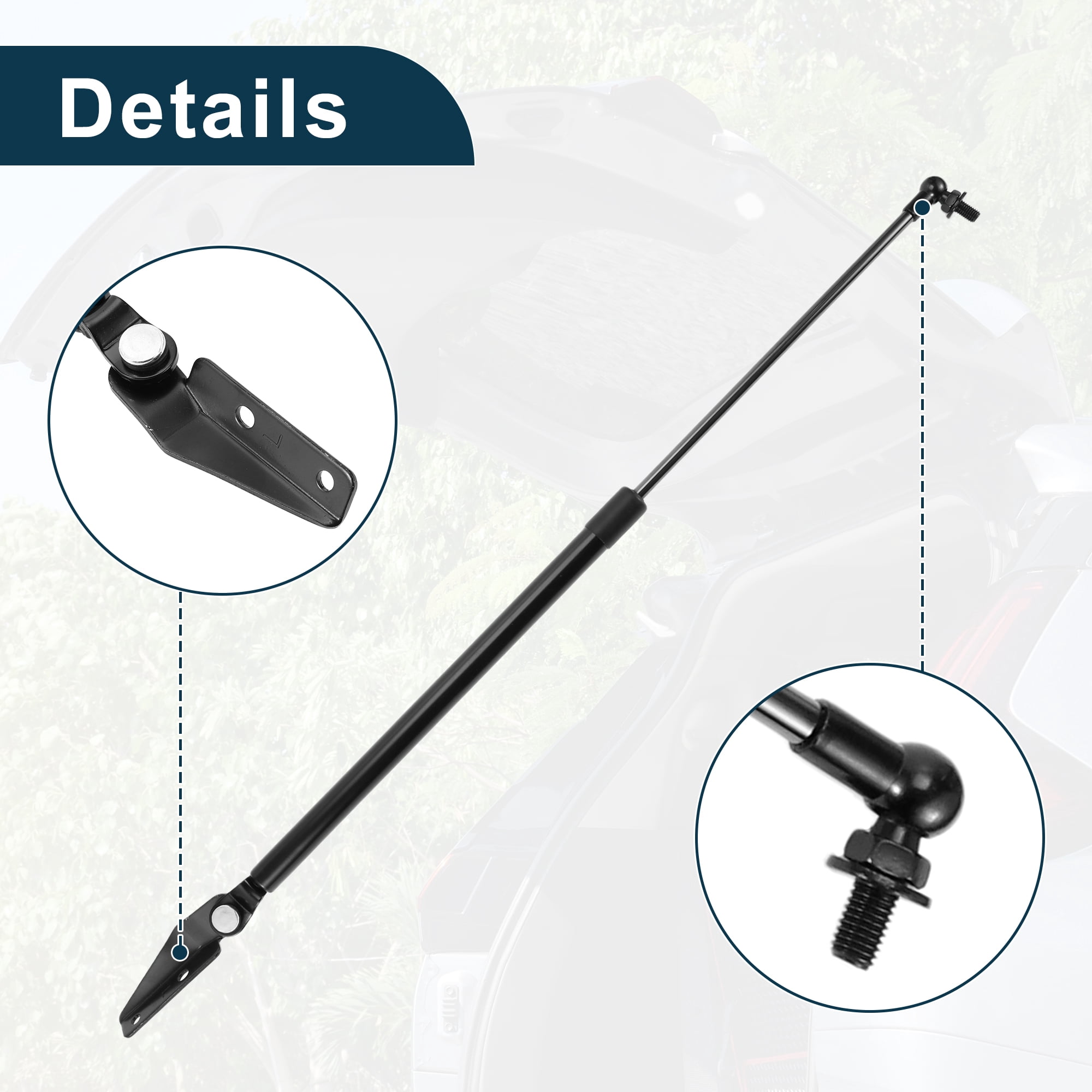 Unique Bargains 2Pcs Rear Hatch Lift Supports Struts for Subaru Outback 2003-2009 Black