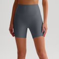 thumbnail image 5 of IWRICH Women's Biker Shorts with Pockets High Waist Yoga Shorts Running Gym Workout Leggings Grey XL, 5 of 7