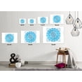 thumbnail image 4 of Awkward Styles Mandala Metal Print Wall Art Blue Boho Home Decor, 4 of 5