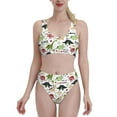 thumbnail image 2 of Picia Dinosaur Women's High Waisted Bikini Scoop Neck Swimsuit Two Pieces Bathing Suit-, 2 of 8